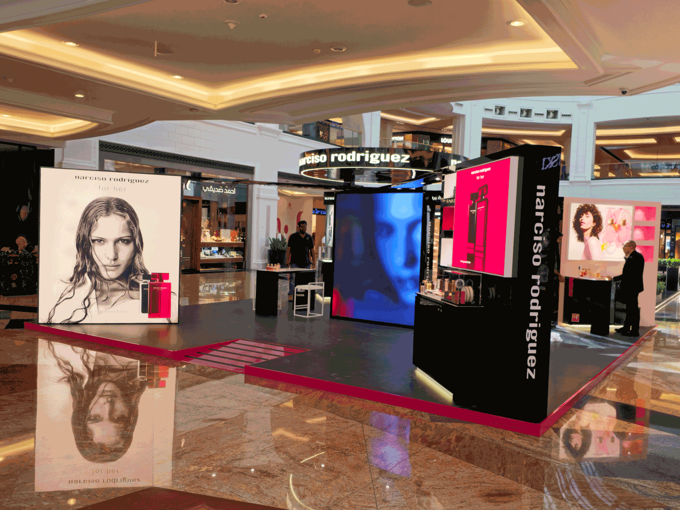narciso rodriguez podium pop up mall of the emirates image 2