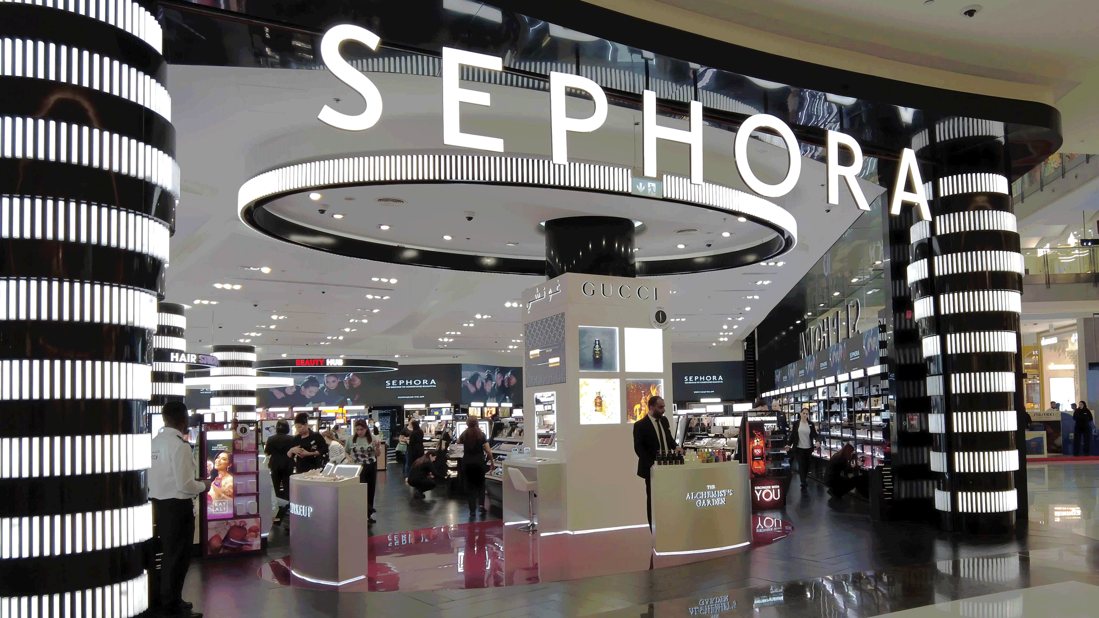 gucci at sephora dubai mall