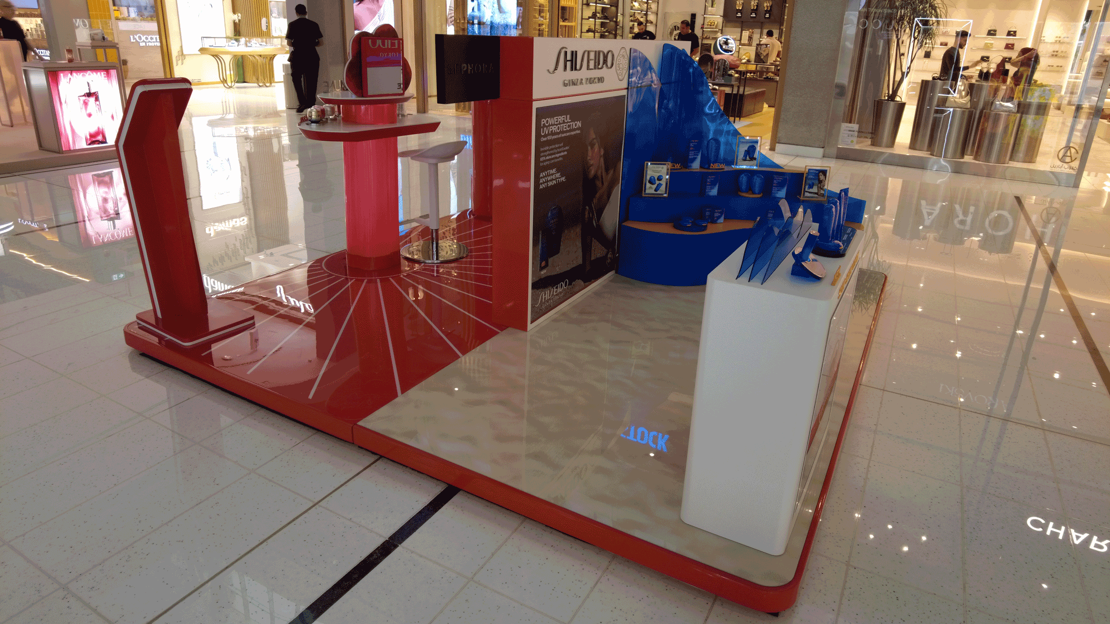 shiseido pop up dubai mall