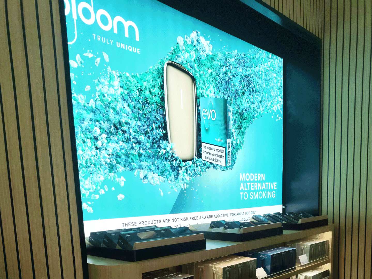 Ploom poster, concourse a, dubai duty free