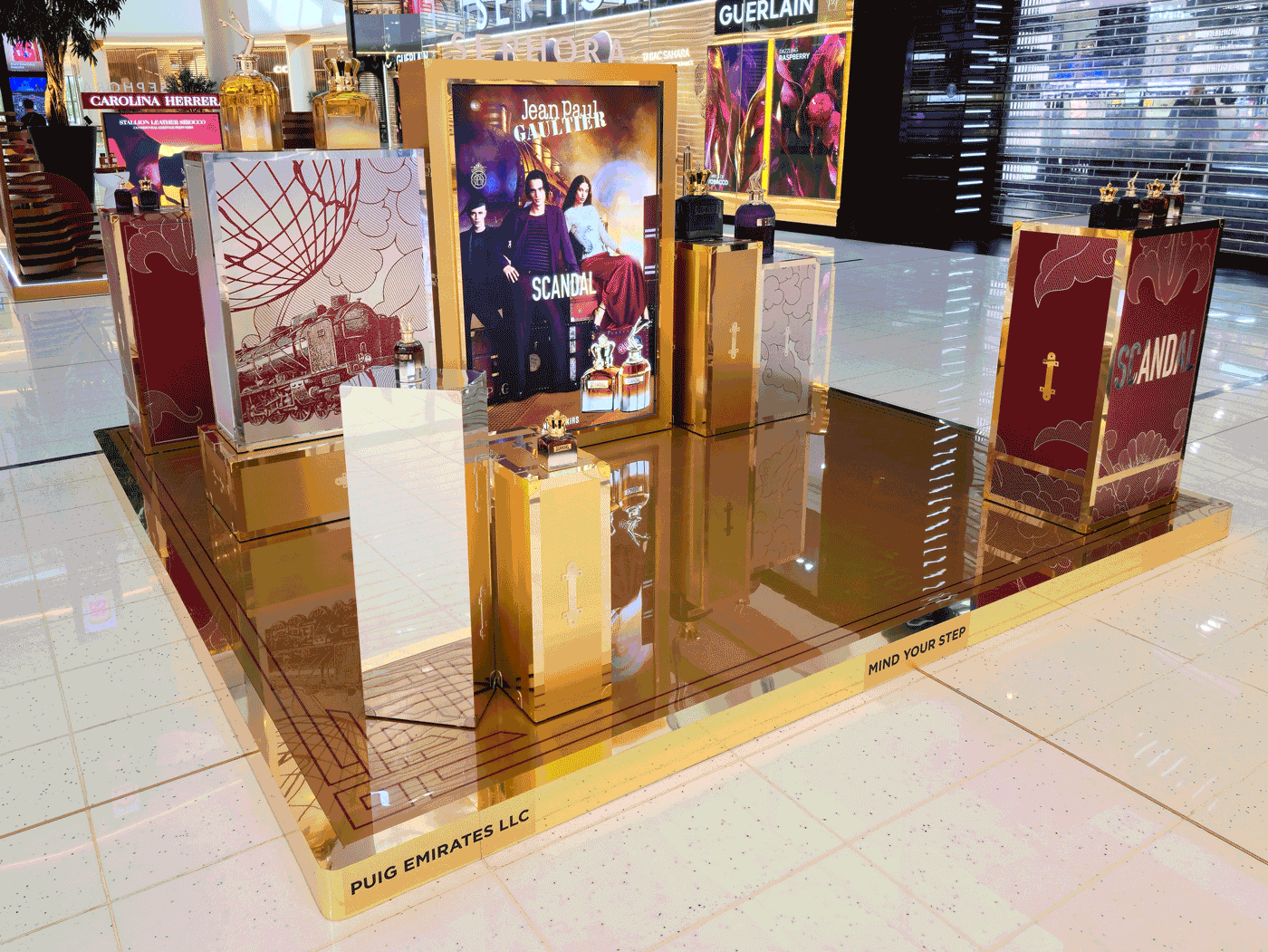 jean paul gaultier scandal pop up, dubai mall